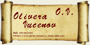 Olivera Vučenov vizit kartica